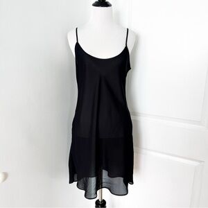 Farr West Black Sheer Slip Dress - Size 36
